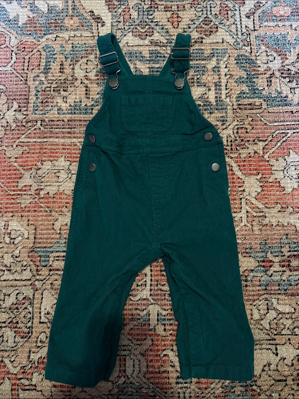 Hanna Andersson Deep Green Corduroy Overalls